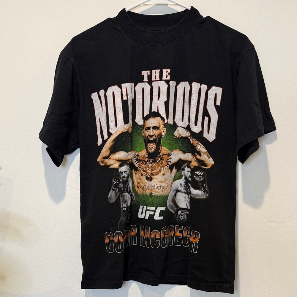 UFC Black Conor McGregor ‘The Notorious' Graphic Tee - Men’s Small - Like New
